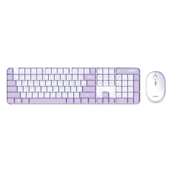 MOFii Wireless Mouse + Keyboard Tiramisu Purple